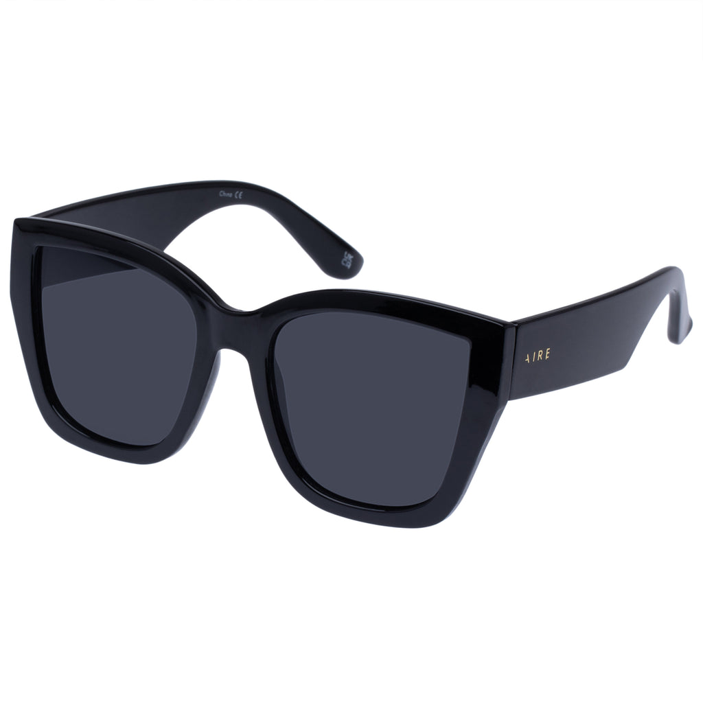 Aire Haedus Polarized Sunglasses for Men & Women - UV Protection, Lightweight & Stylish Black Frame - Perfect for Driving, Beach, and Outdoor Activities