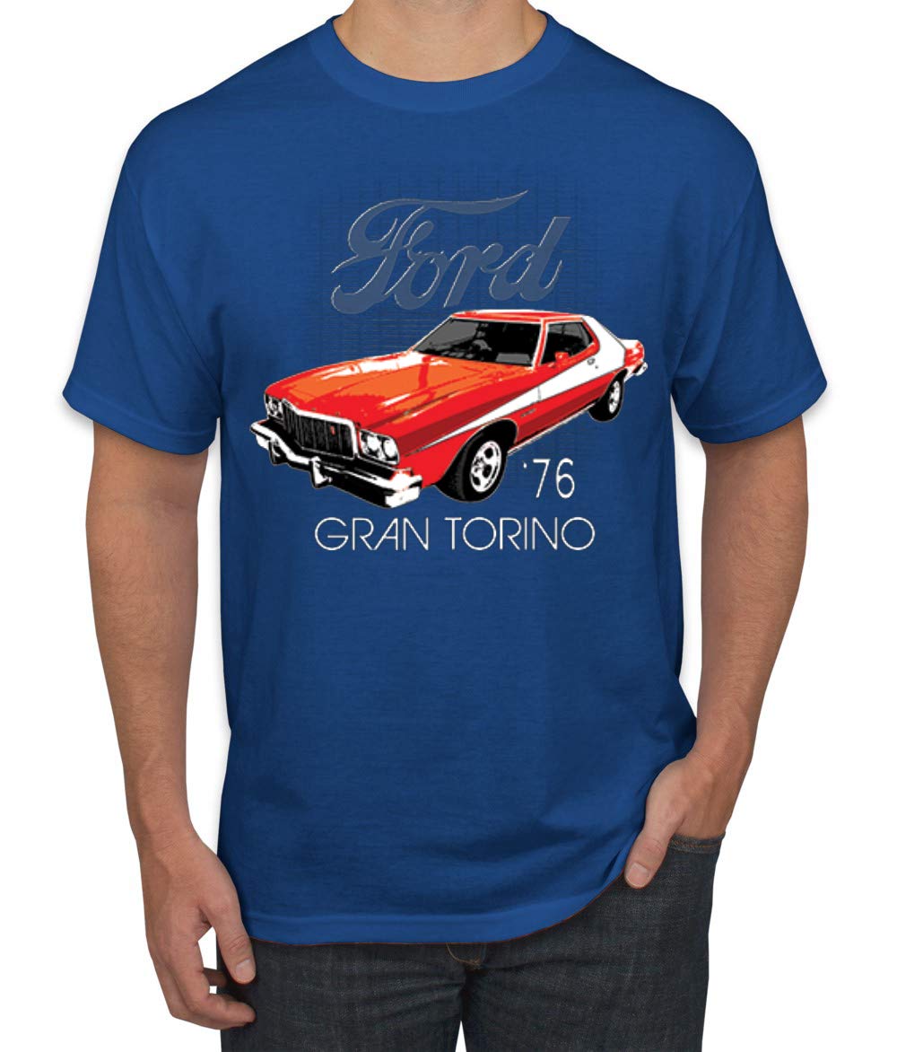 Vintage Ford '76 Gran Torino Classic Car Graphic T-Shirt for Men | Retro Muscle Car Tee | Casual Wear & Car Enthusiast Gift