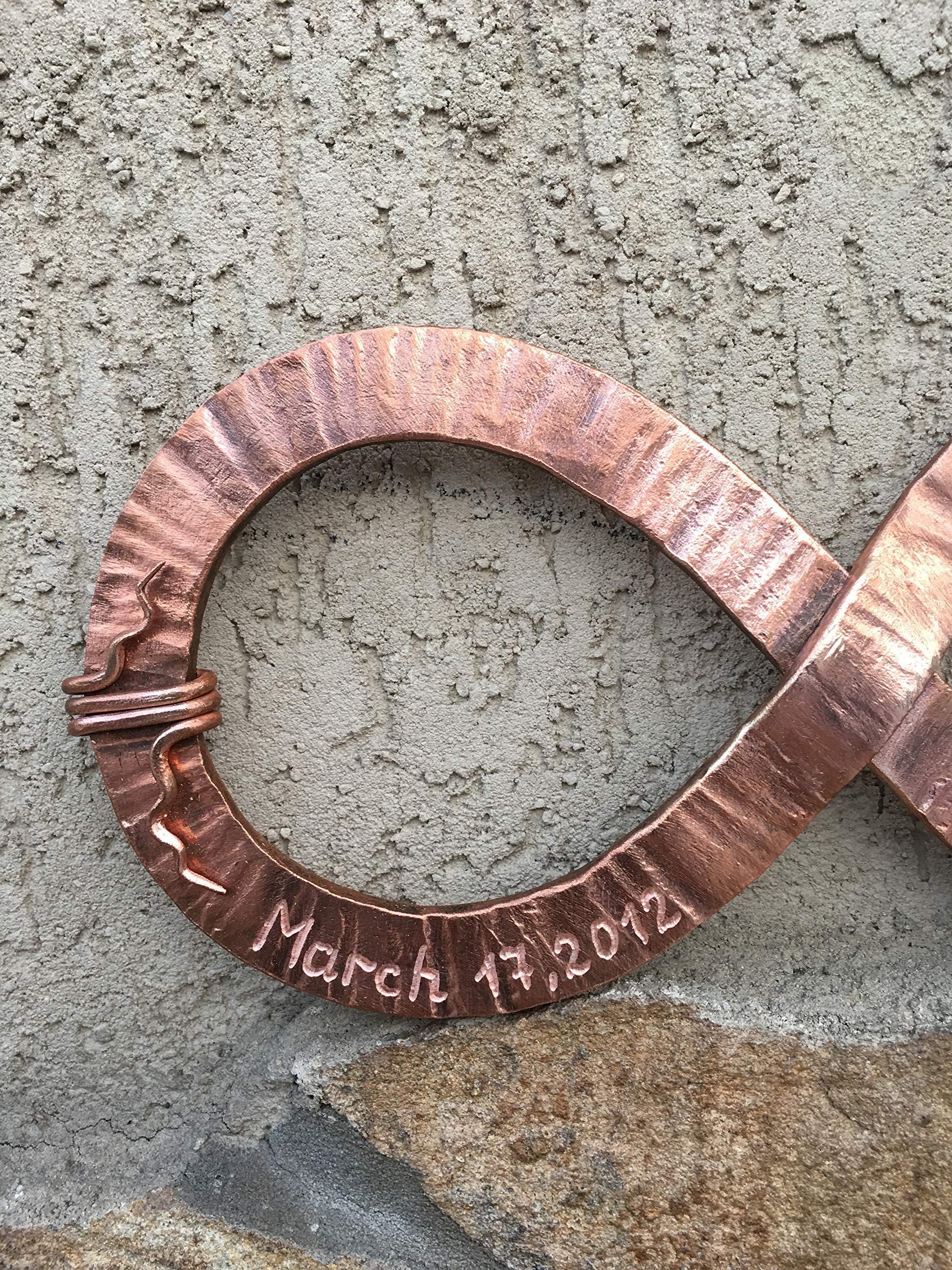 Copper Infinity Sign - Elegant 7th Anniversary Gift for Couples, Handmade Copper Decor for Home & Office, Unique Infinity Art for Wedding & Romantic Occasions