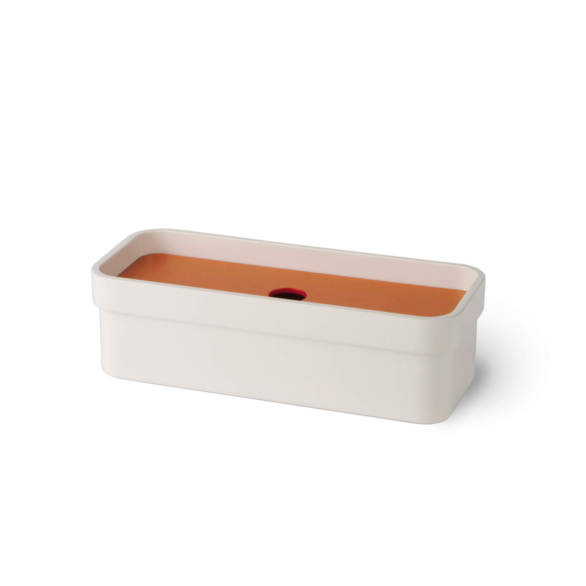 Curva 5148 Wall Mounted Soap Dish - Orange Bathroom Organizer from The Curva Collection | Perfect for Showers, Bathtubs & Sinks