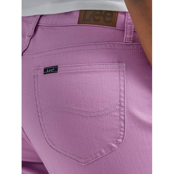 Lee® Women's Denim Capri Pants - Mid-Length Casual Stretch Jeans (Pansy-12 M) for Everyday Wear, Summer Outfits & Relaxed Style