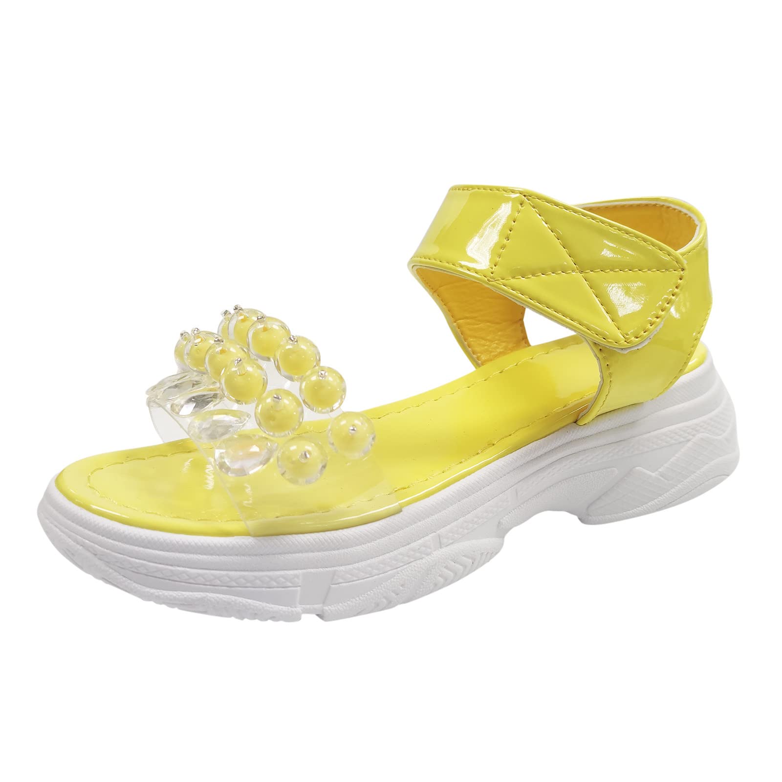 Women's Rhinestone Platform Sandals Size 7 - Slip On Espadrille Wedge Sandals for Women | Perfect for Summer Outfits, Beach Vacations & Casual Wear