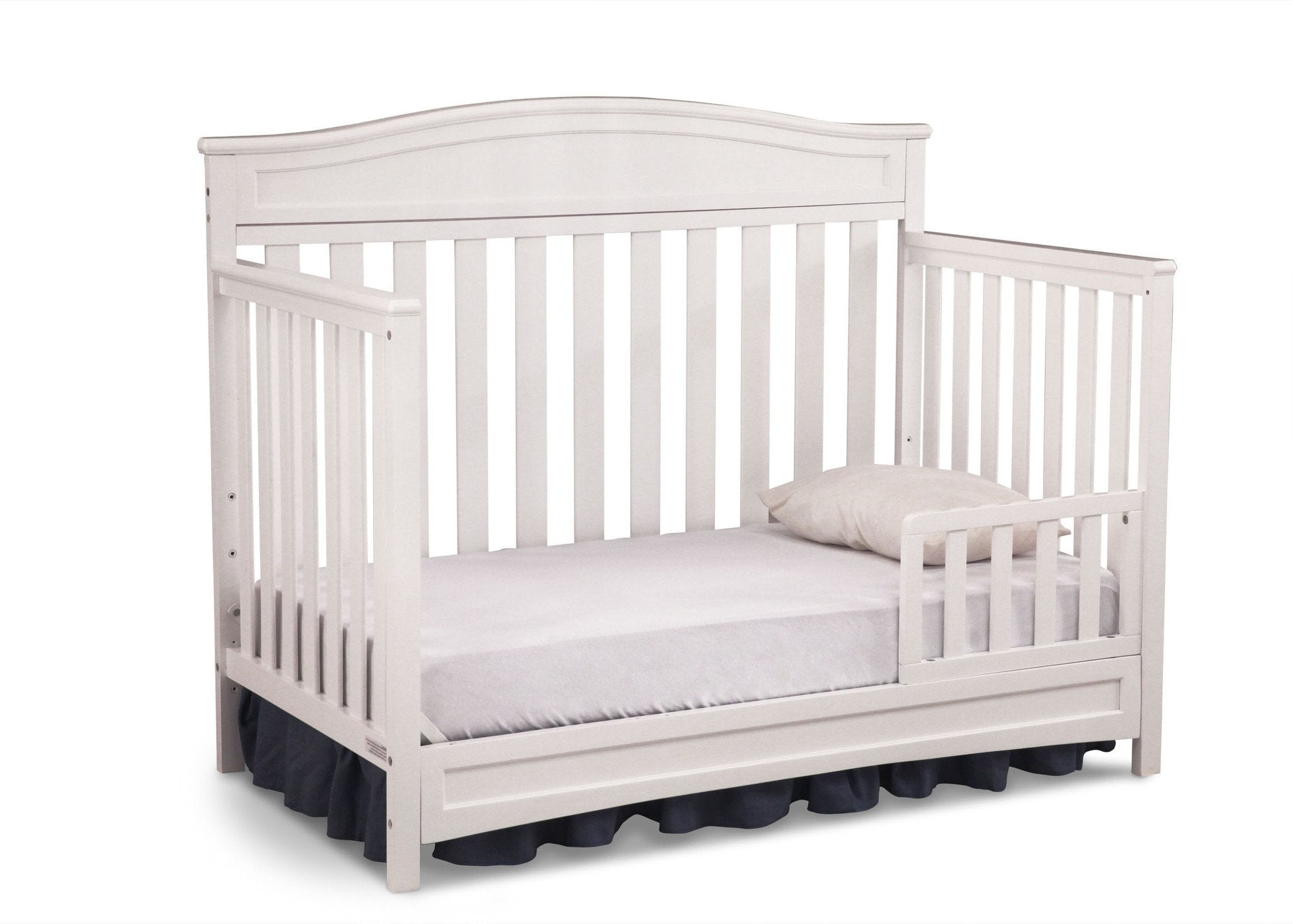 Essington 4-in-1 Convertible Baby Crib - Toddler Bed, Daybed & Full-Size Bed - Safe Nursery Furniture for Newborns to Teens - Perfect for Bedrooms, Daycare & Guest Rooms