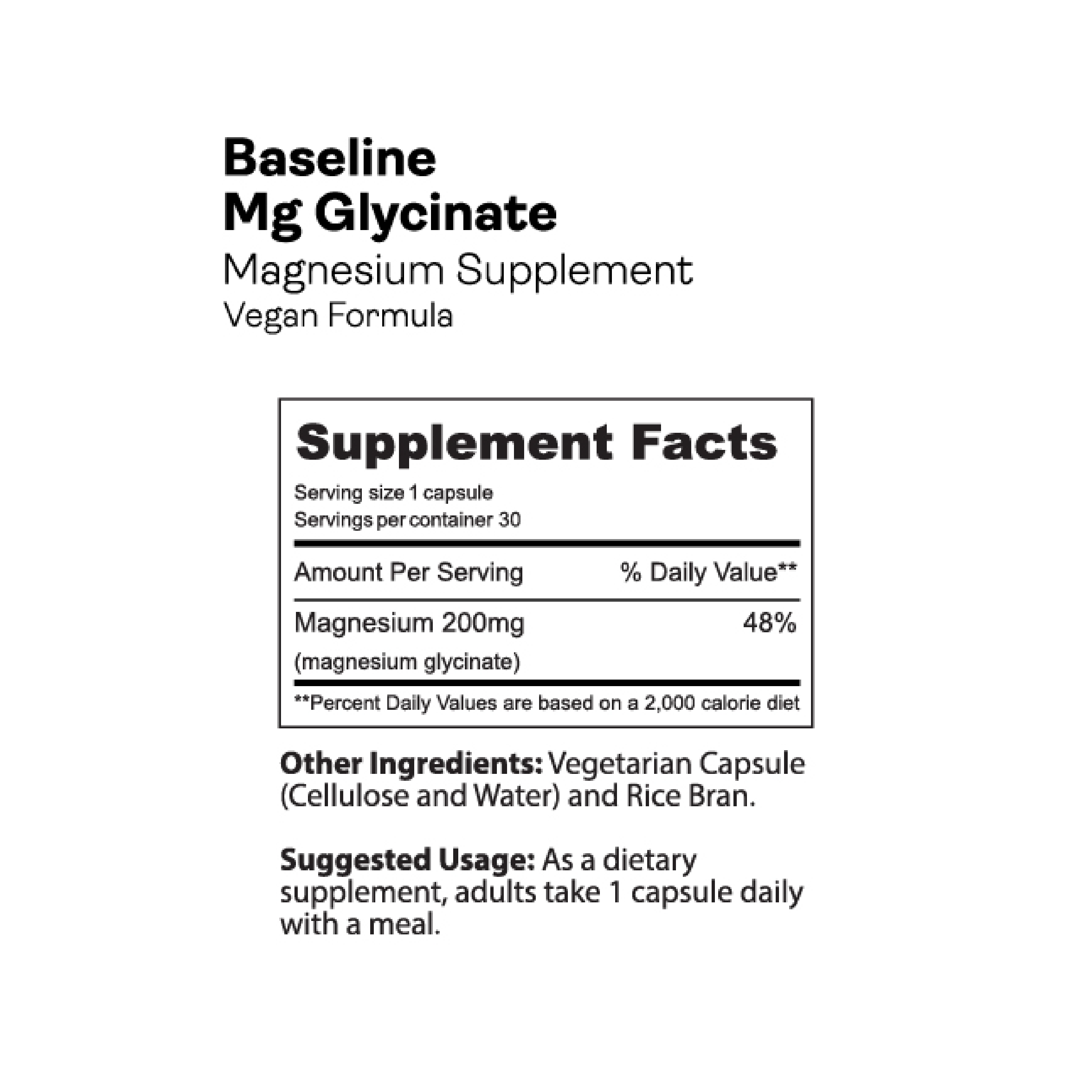 Gnarly Baseline Magnesium Glycinate Supplement - Supports Relaxation, Sleep & Muscle Recovery - Vegan, Non-GMO - Perfect for Athletes & Stress Relief