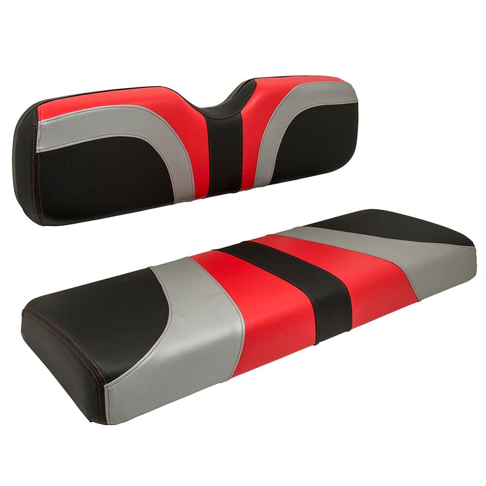Premium RED DOT Blade Front Seat Covers for Club Car DS Golf Carts (2000-2015 Models) - Durable One-Piece Seat Back Design - Perfect for Golfing, Camping & Outdoor Adventures