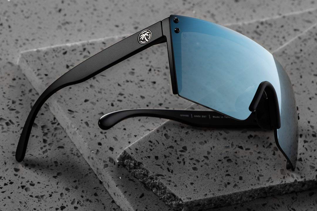 Heat Wave Visual Laser Z87 Safety Sunglasses - ANSI Certified for UV Protection & Impact Resistance - Perfect for Outdoor Work, Cycling, and Sports