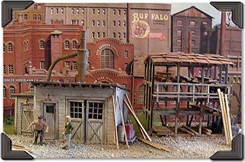 O Scale Model Train Buildings - Crown Crate Company - 0424 | Realistic Miniature Structures for Model Railroad Layouts, Dioramas & Collectors
