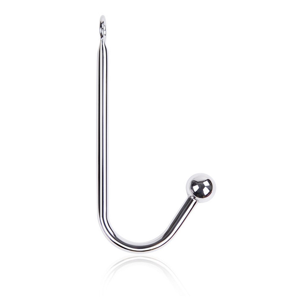 Premium Stainless Steel Anal Hook with Ball - BDSM Bondage Toy for Couples & Lovers - Perfect for Sensual Play, Spanking Scenes & Kinky Sex Games