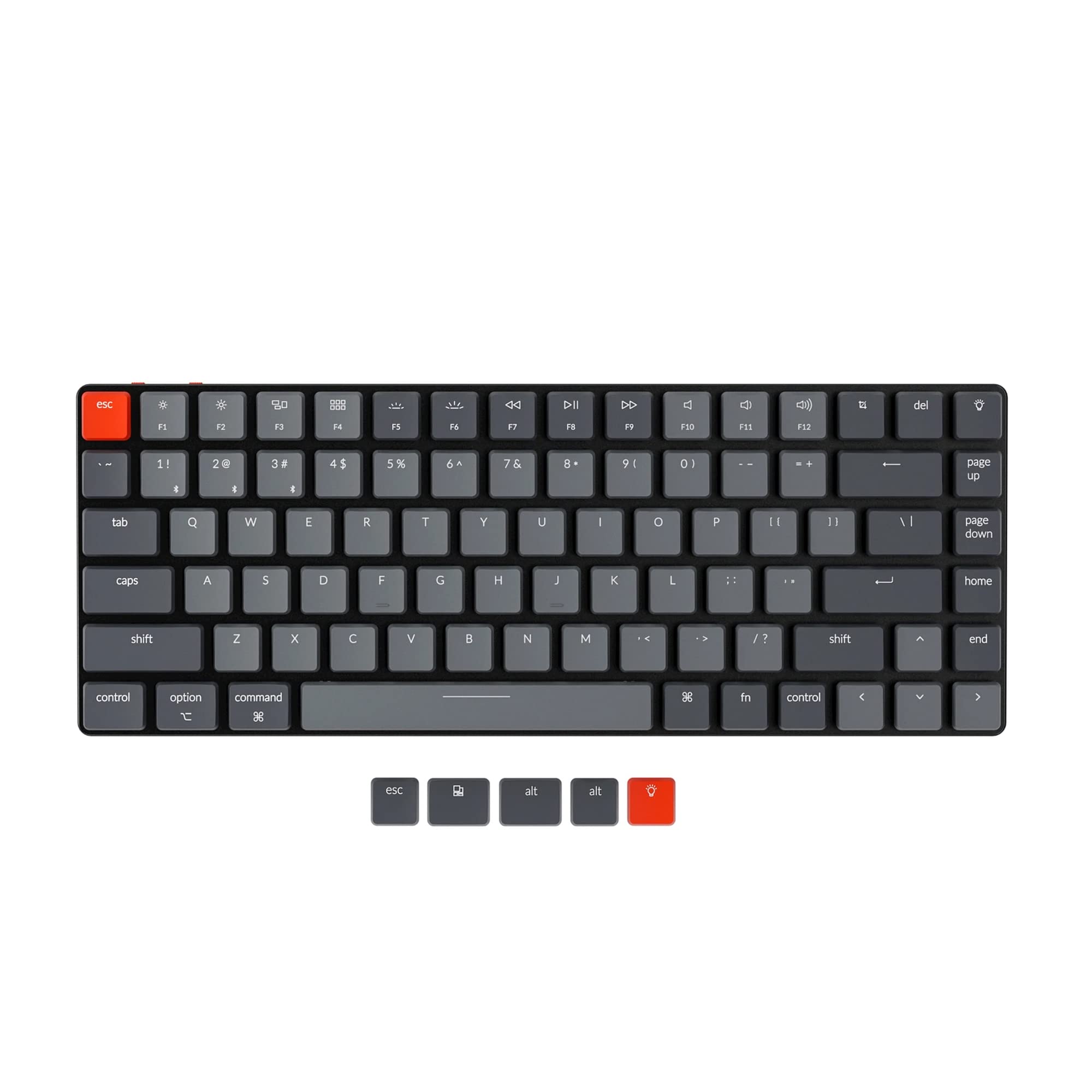 Keychron K3 Version 2 Ultra-Slim 75% Wireless Mechanical Keyboard - 84 Keys, Bluetooth/USB-C, White Backlit, Low Profile Gateron Brown Switches, N-Key Rollover - Compatible with Mac & Windows | Perfect for Gaming, Office Work & Typing Enthusiasts