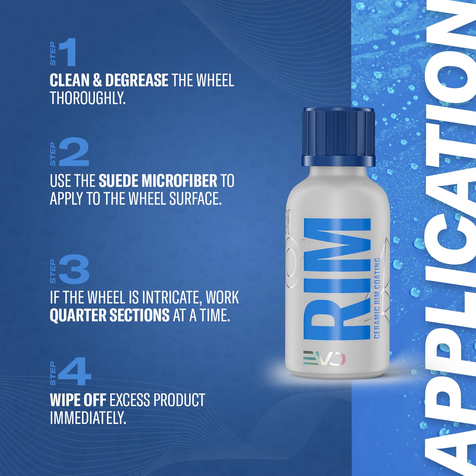 Gyeon Rim EVO 30ml Ceramic Wheel Coating Kit - Brake Dust & Road Contaminant Repellent - High Heat Resistant Protection for Car Wheels - Perfect for Alloy, Chrome & Painted Rims - Easy Application for Long-Lasting Shine & Protection