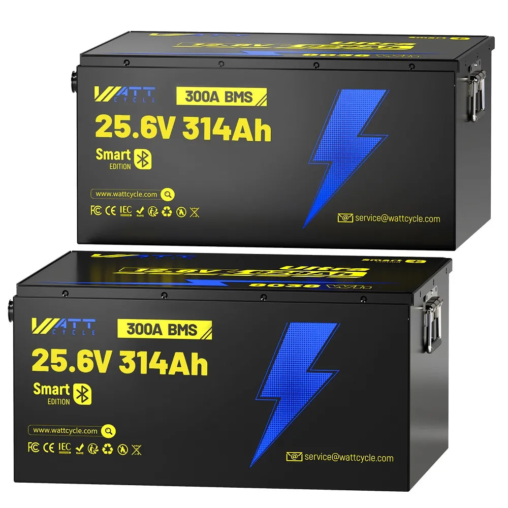 24V 314Ah Ultra Lightweight Lithium Battery with Bluetooth - Perfect for Solar Power Systems, RVs, Marine & Off-Grid Applications
