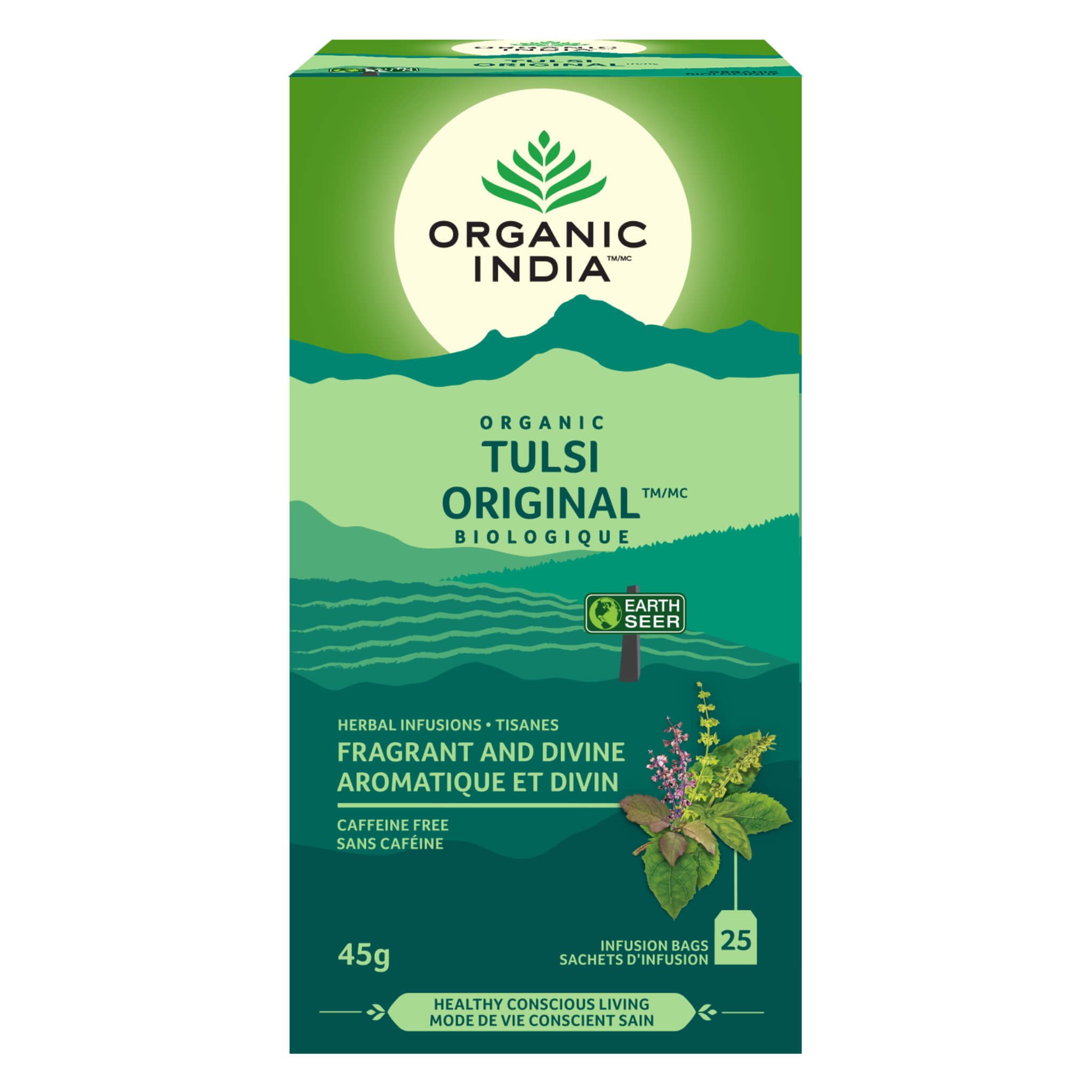 Organic Tulsi Original Herbal Tea Infusions - Relaxing & Detoxifying Ayurvedic Tea for Stress Relief & Immunity Boost - Perfect for Morning Rituals & Evening Relaxation