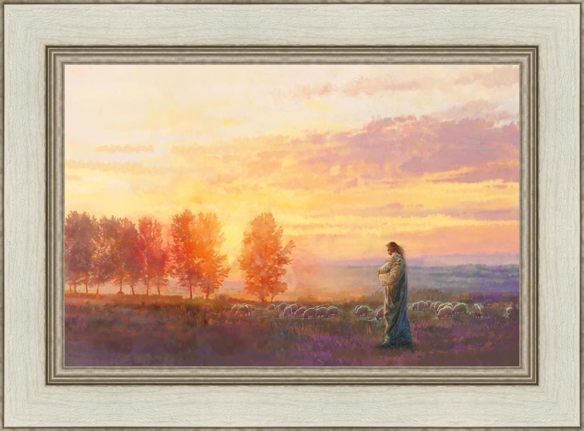 Eventide By Yongsung Kim - Premium Christian Wall Art for Home & Church Decor | Inspirational Bible Verse Canvas Painting | Perfect for Living Room, Bedroom & Worship Spaces