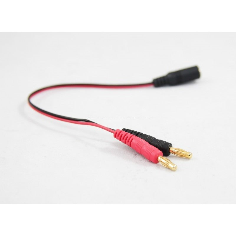 3.5mm Banana Plug to 2.1mm Barrel Charging Cable - Power Adapter Converter for Audio Equipment, Guitar Amps & Electronics - Home Studio & Stage Use