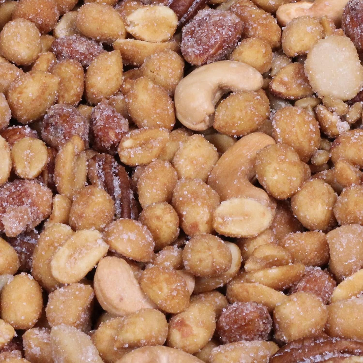 Honey Roasted Mixed Nuts - 2.5 LBS Bulk Snacks in Reusable Jumbo Container - Perfect for Office Snacking, Party Favors & Healthy On-the-Go Treats