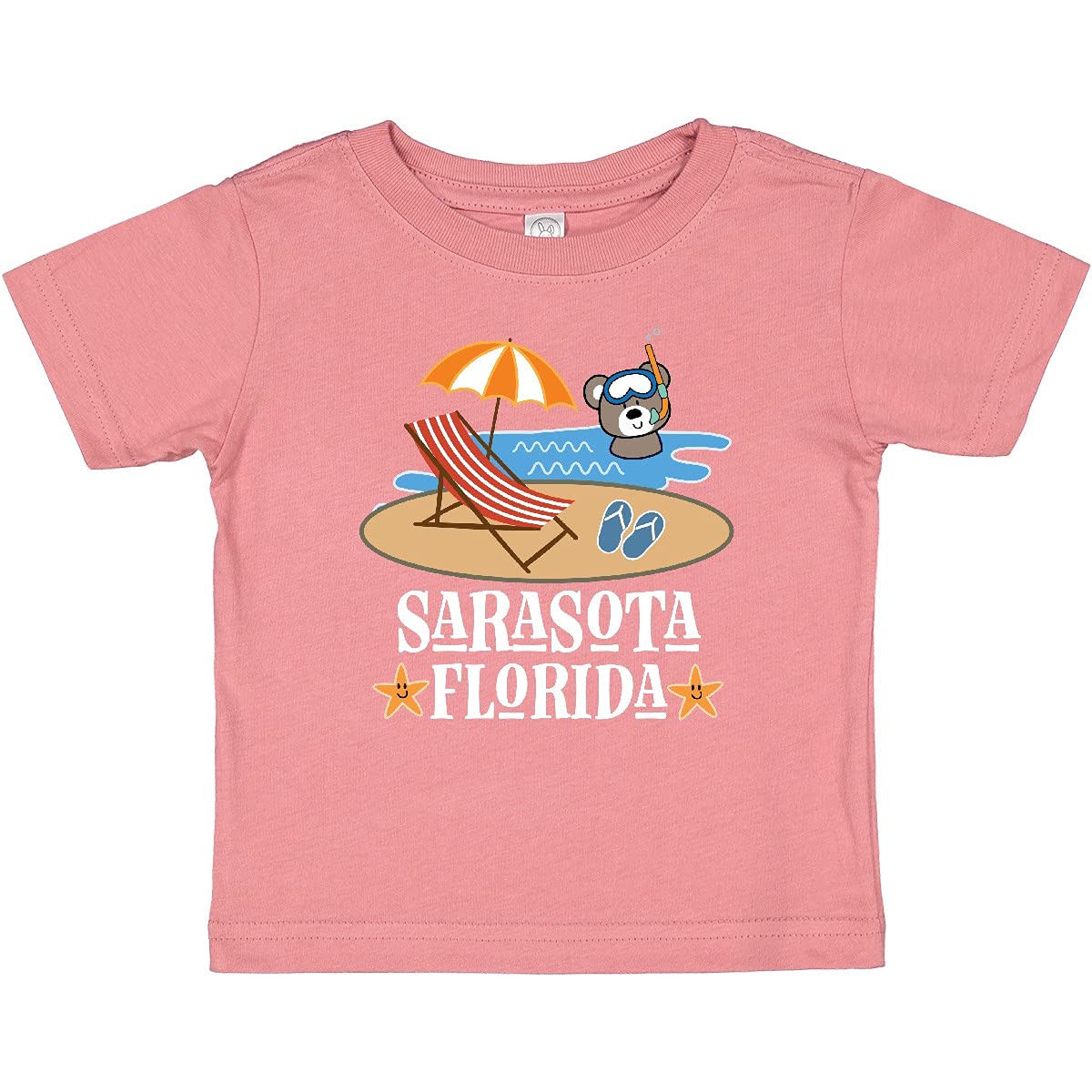 Inktastic Sarasota Florida Beach Vacation Baby T-Shirt - Cute Summer Outfit for Toddlers, Beach Trips & Family Vacations