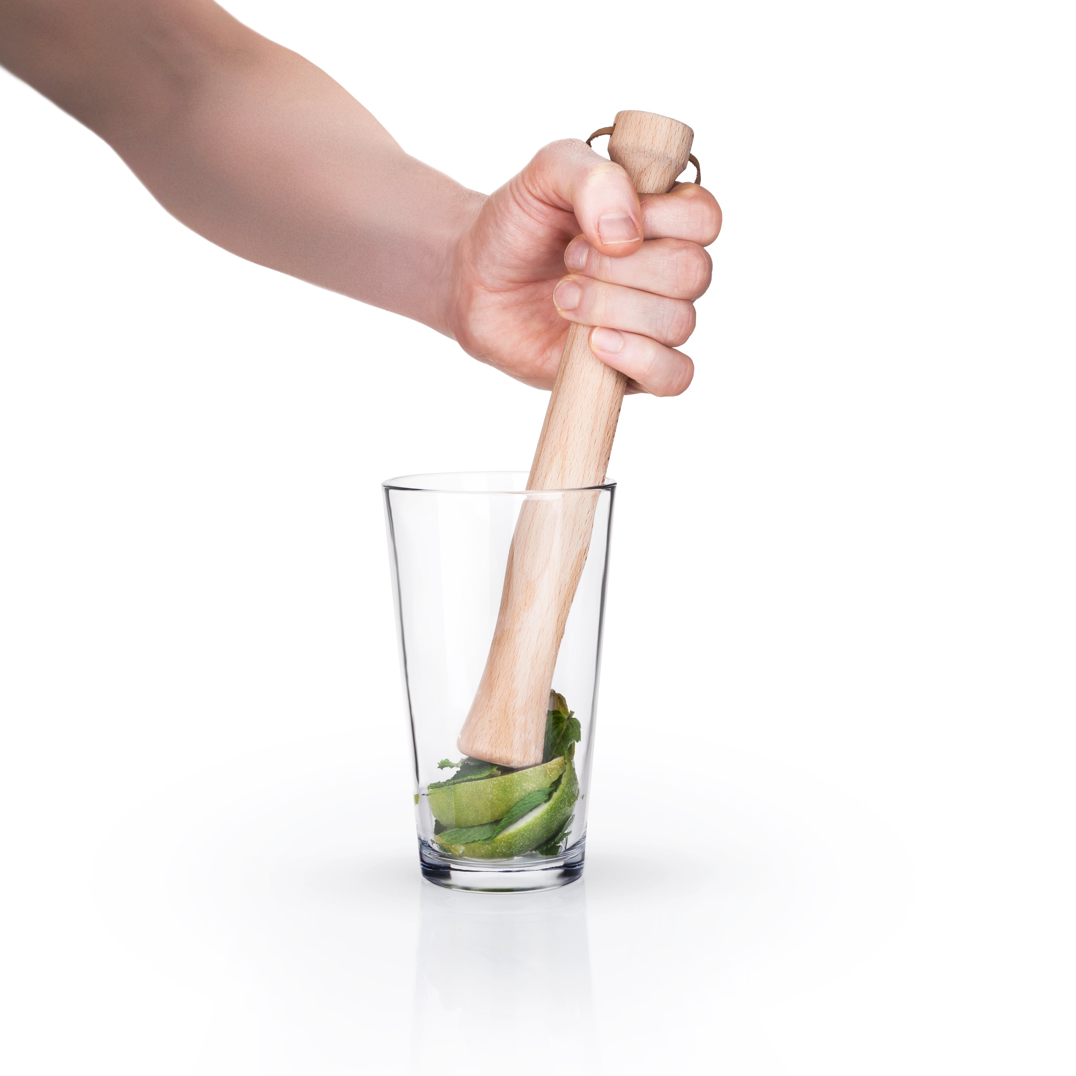 Premium Beechwood Cocktail Muddler - Bar Stirring Tool for Mojitos, Old Fashioned & Mint Juleps - Perfect for Home Bars & Mixologists