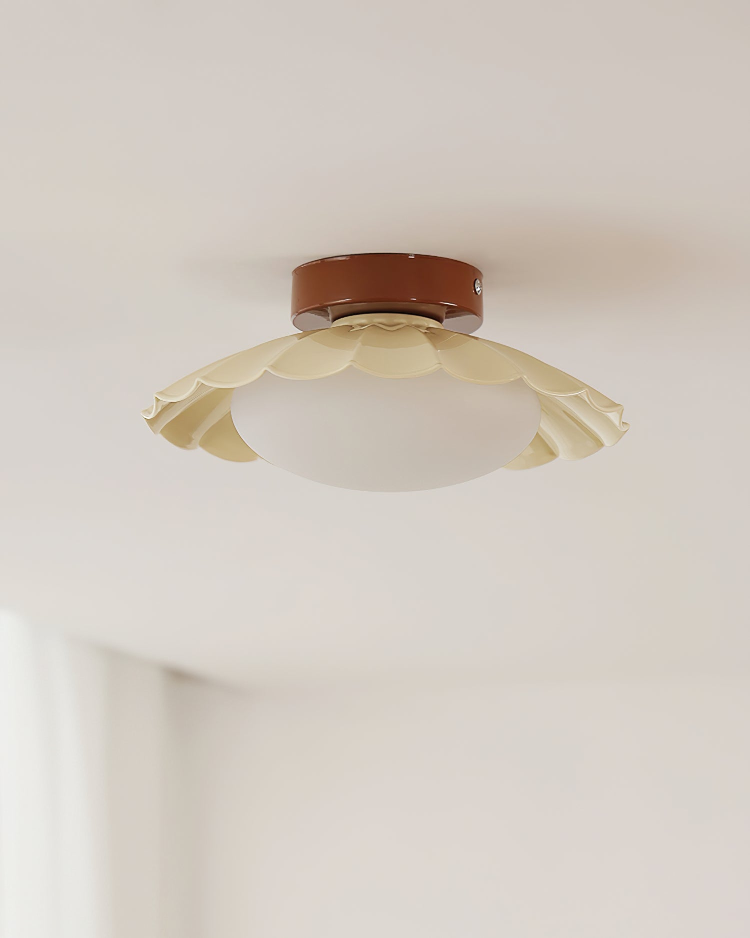 Modern Nephele Ceiling Light Fixture - Dimmable LED Flush Mount for Bedroom, Living Room & Kitchen - Energy Efficient Home Lighting Solution