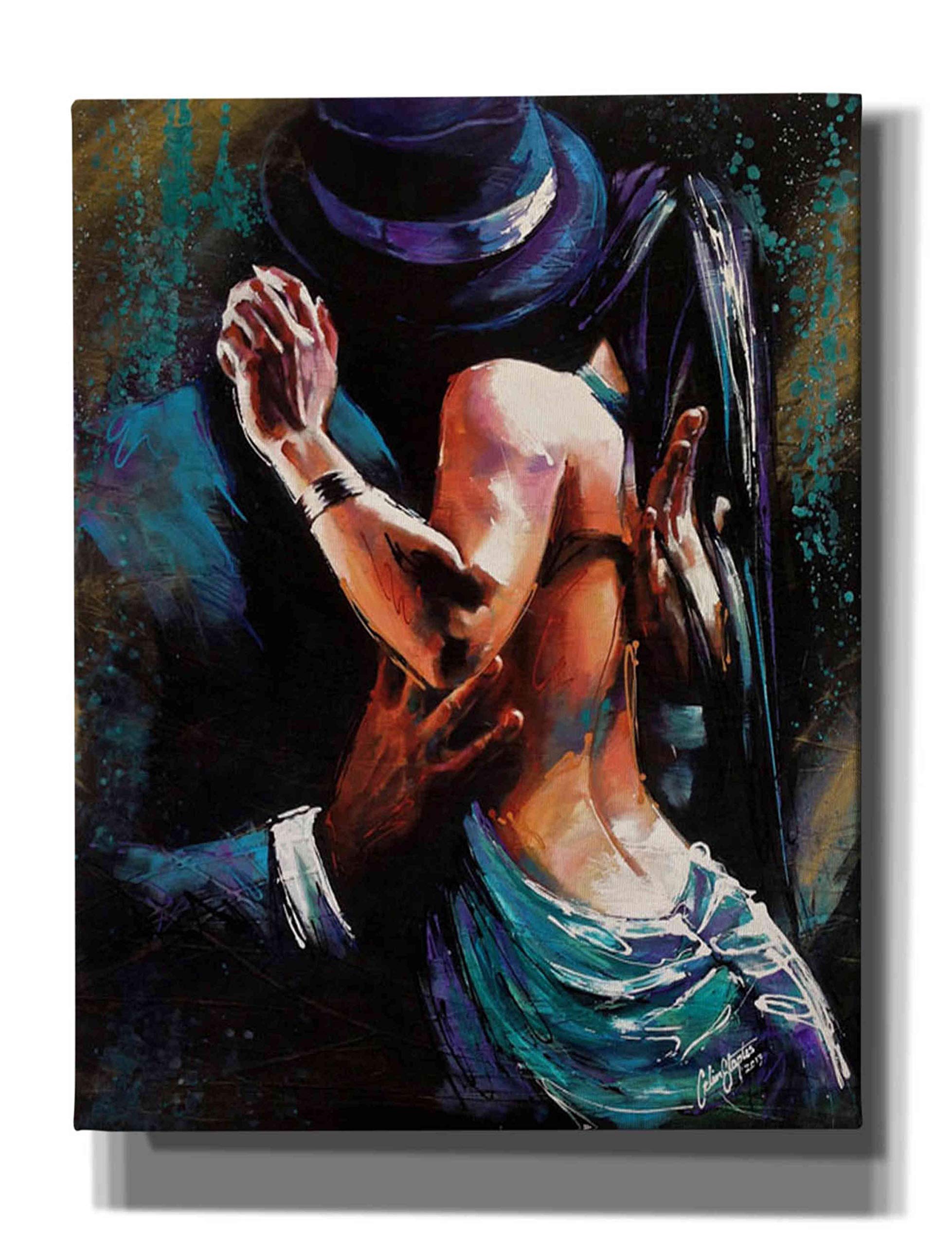 Passional by Colin John Staples - 26x34 Inch Canvas Wall Art Painting, Modern Home Decor for Living Room, Bedroom & Office