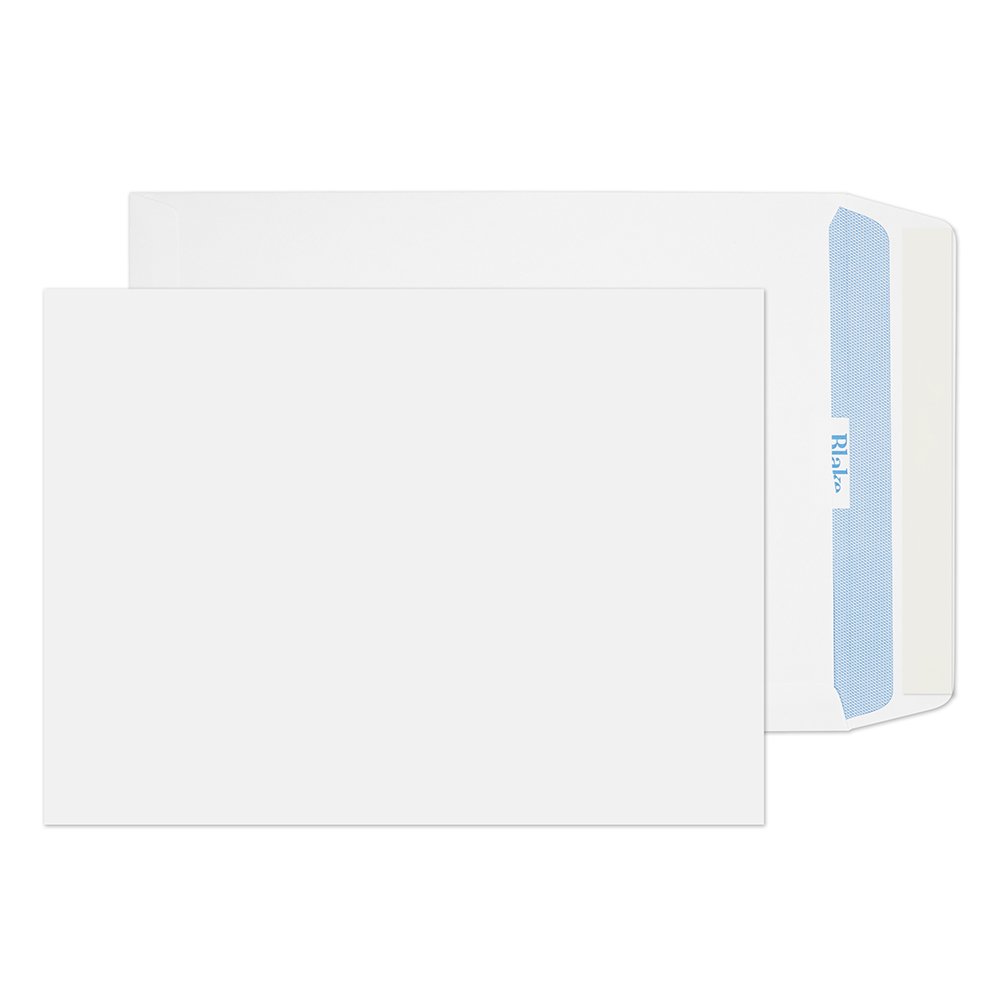 Premium 305 x 229 mm 120 GSM Peel & Seal Self-Adhesive Envelopes - Ultra White Wove Business Envelopes (Pack of 250) for Mailing, Invoices, Documents & Office Use