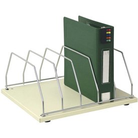 Omnimed 5-Binder Table Top Storage Rack - Beige Office Organizer for Files, Folders & Documents - Perfect for Home, Office & School Organization