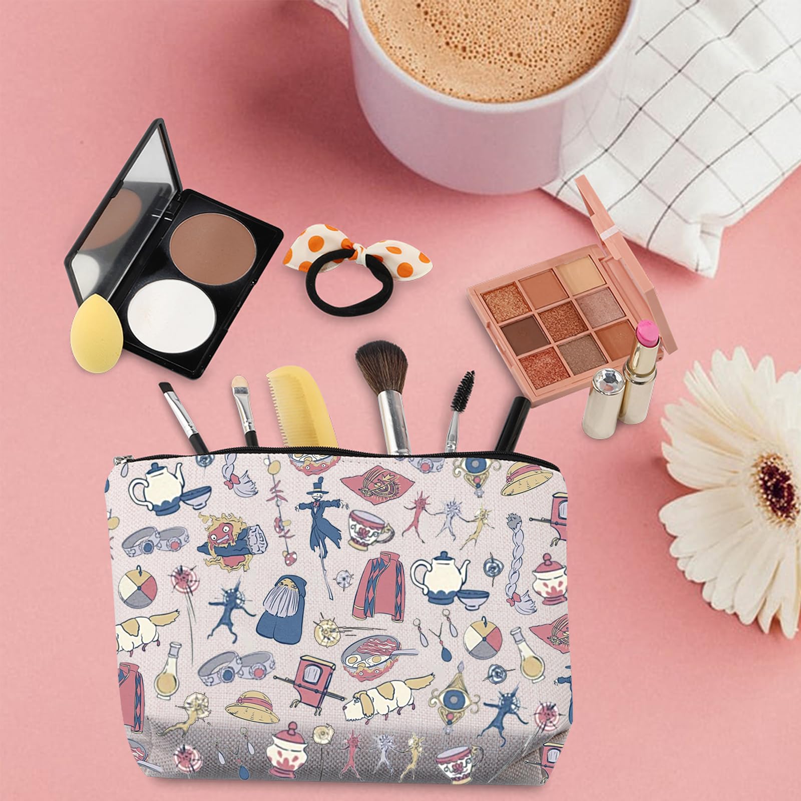 TSOTMO Anime Makeup Bag for Manga & Comic Fans - Japanese Cartoon Character Zipper Pouch - Perfect Gift for Anime Lovers (Great for Cosplay, Travel & School Essentials Storage)