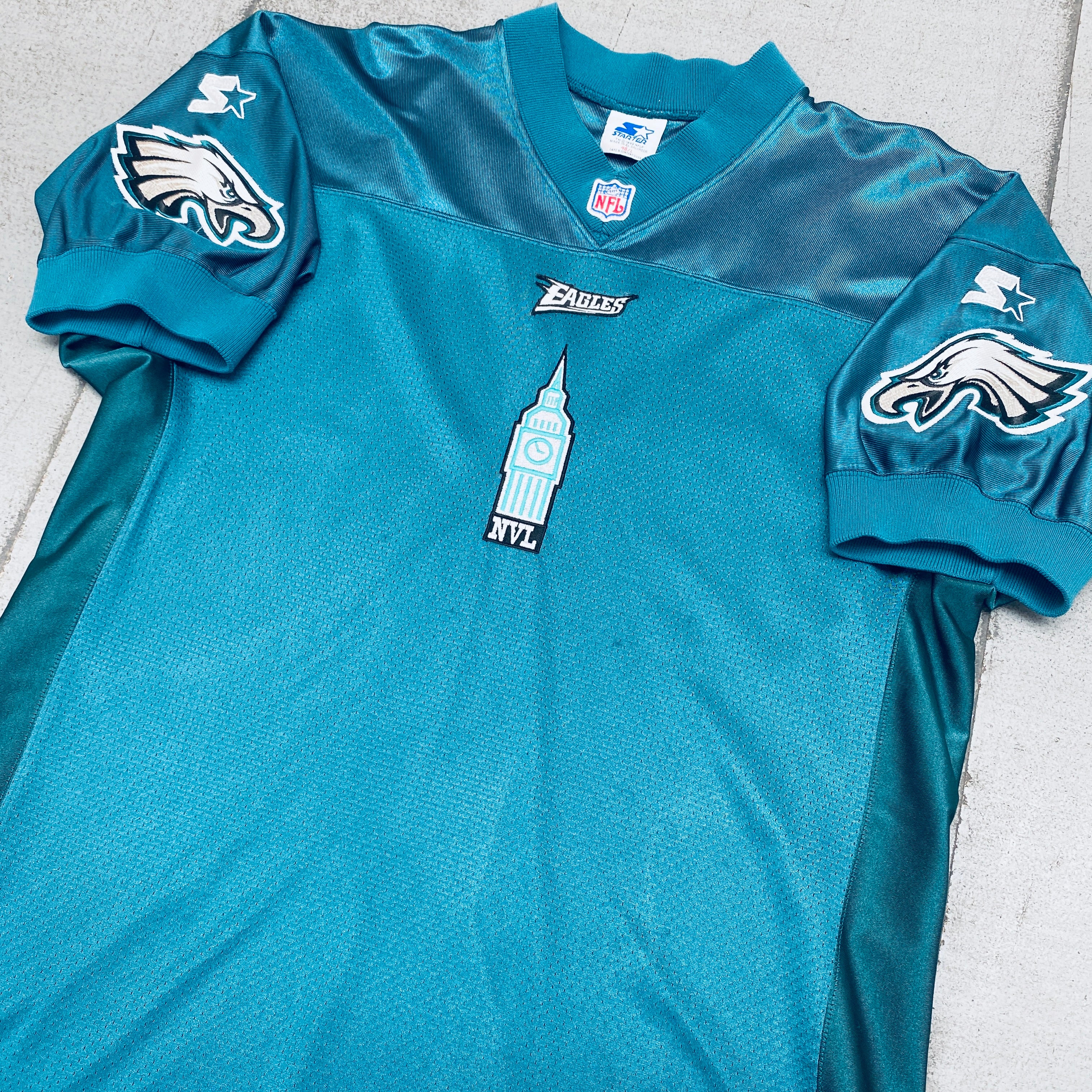 Philadelphia Eagles Embroidered Logo Proline Starter Jersey - Size L - Official NFL Replica Football Jersey for Men - Perfect for Game Day, Tailgating & Fan Apparel