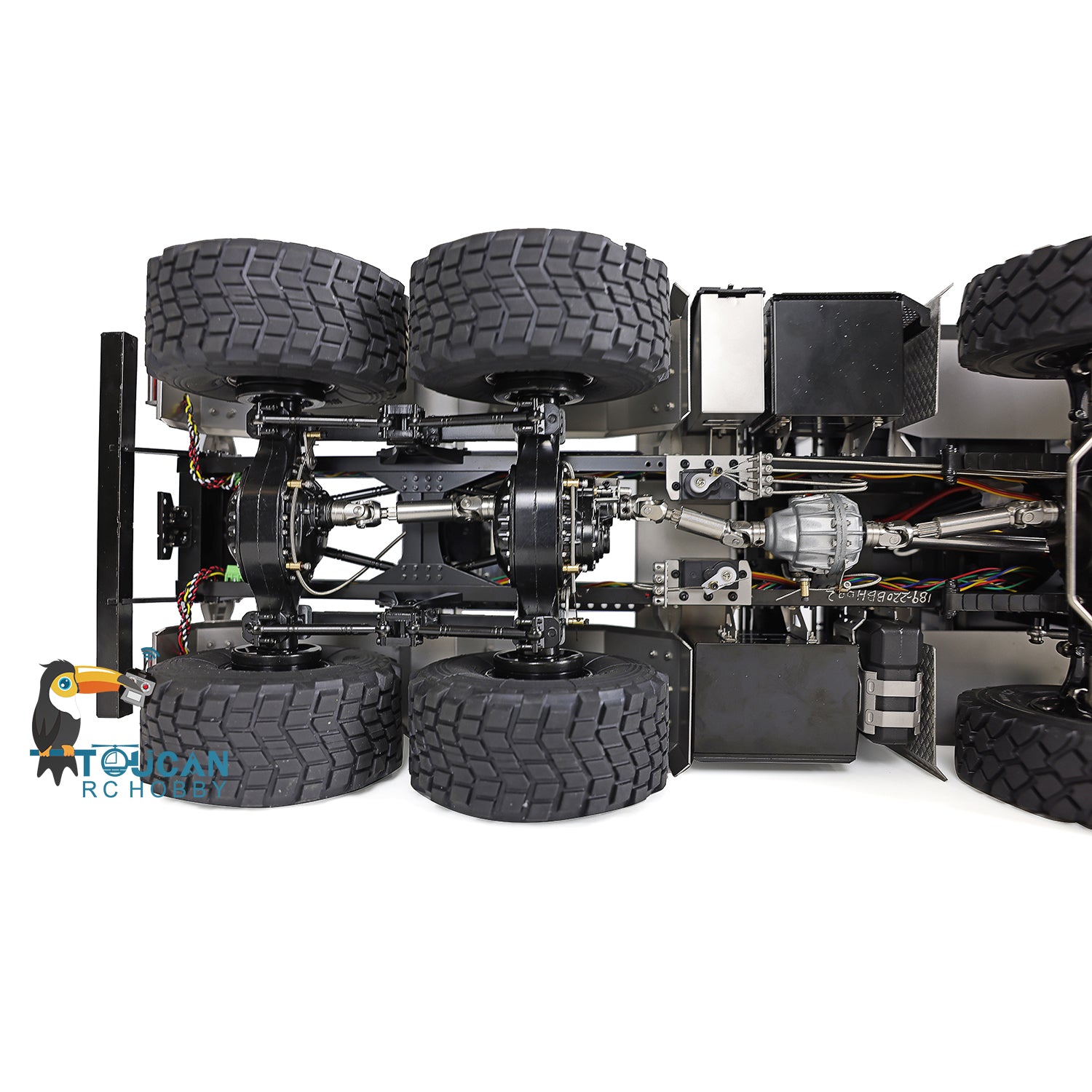TOUCAN 1/14 Scale 8x8 Off-Road RC Tractor Truck - Metal Ready-to-Run Remote Control Model with Differential Lock Gearbox & Servo - Perfect for Hobbyists, Off-Road Racing and Backyard Adventures