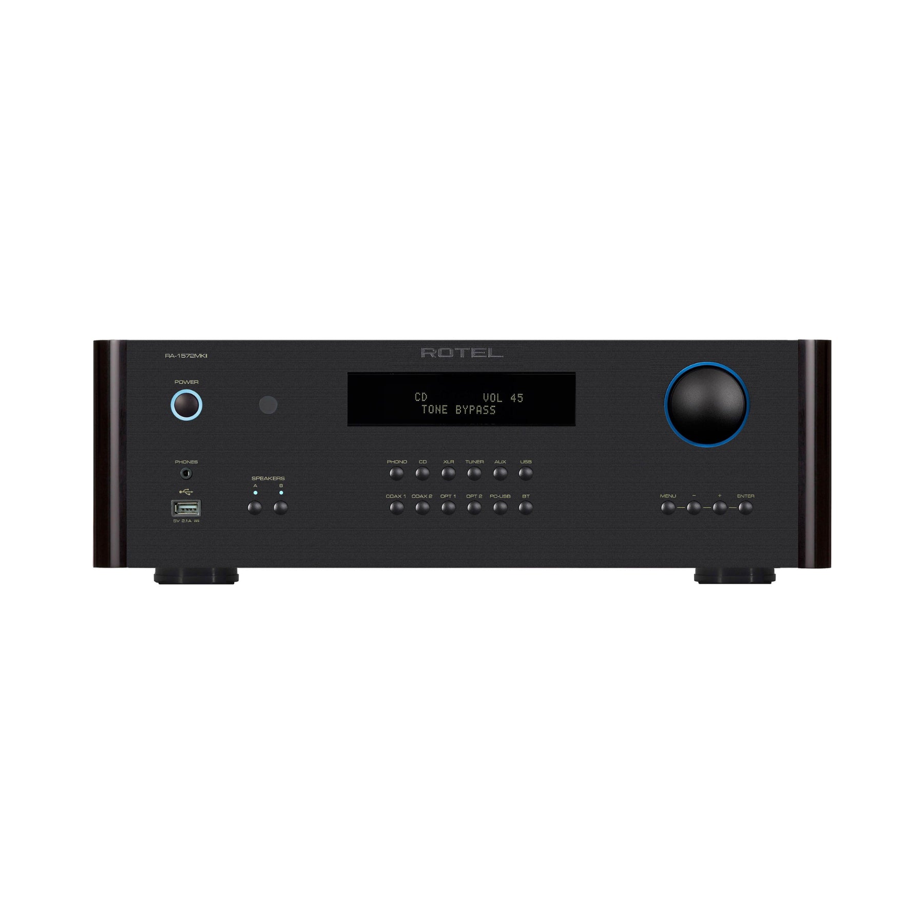 Rotel RA1572MK2 Integrated Stereo Amplifier - HiFi Audio System for Home Theater & Music Listening (Open Box)