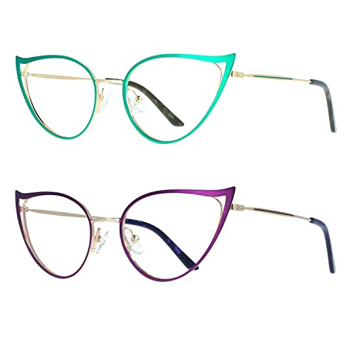 2pcs Green+purplr