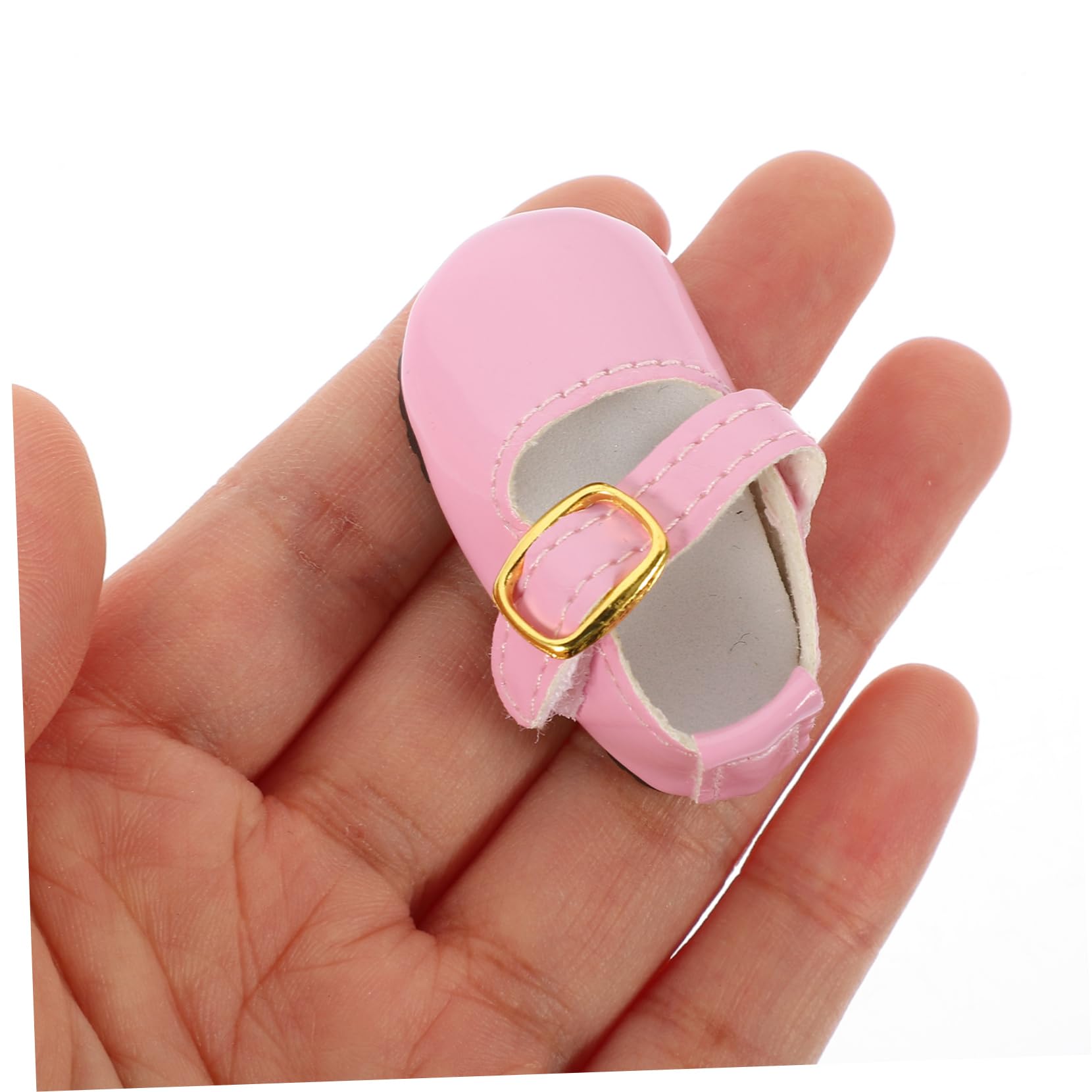 1 Pair Mini Dolls Dress Shoes for Girls - BJD Doll Shoes, Leather & Cotton Baby Shoes for 15cm Doll Outfits | Perfect for Doll Fashion, Collectibles, Photography & Decoration