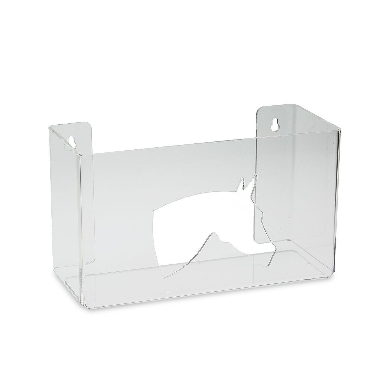 SourceOne Unbreakable Glove Dispenser - 6 Pack Clear Plastic Box for Medical, Food Service & Home Use | Heavy-Duty PPE Storage Solution