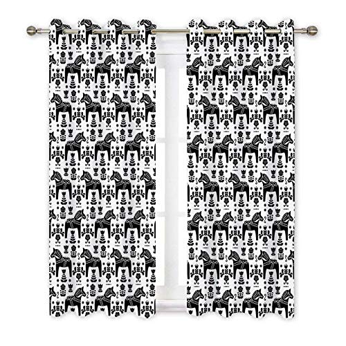 Blackout Curtains Set of 2 - Thermal Insulated Noise Reducing for Bedroom & Living Room