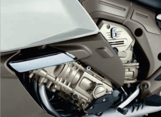 BMW K1600GT (2012-2016) Motorcycle Chrome Coolant Hose Trim - Engine Cooling System Upgrade for Touring & Long-Distance Riding