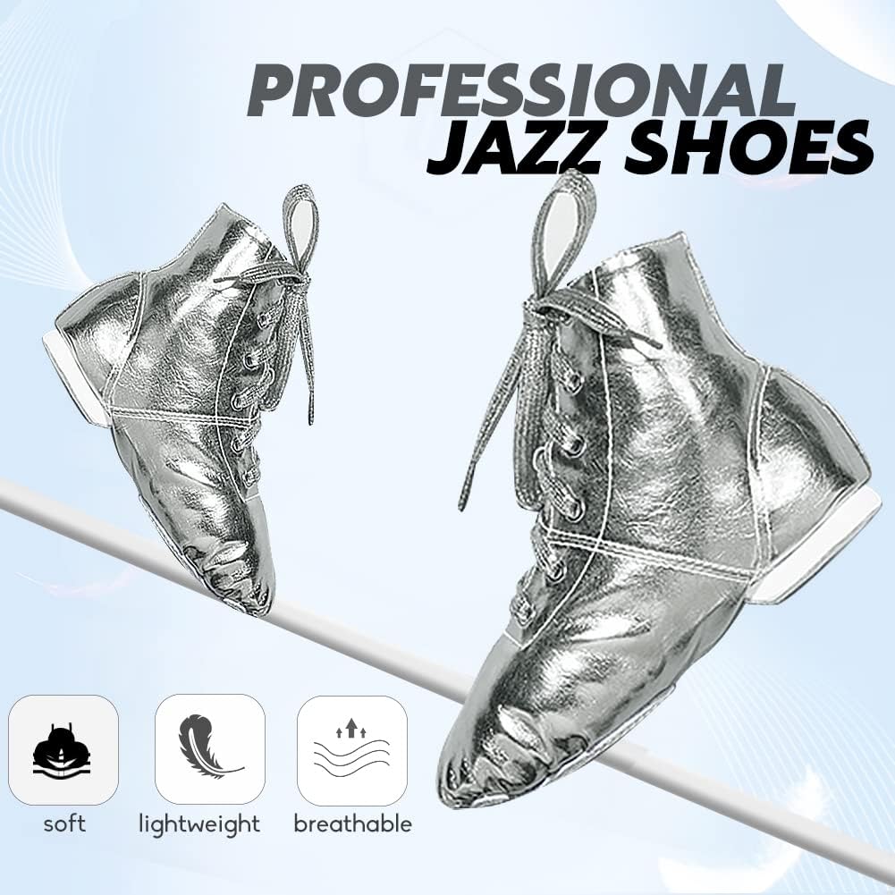 Women's Lace-Up Ankle Jazz Dance Shoes - Modern Dance Boots for Ballet, Jazz, and Contemporary Performances