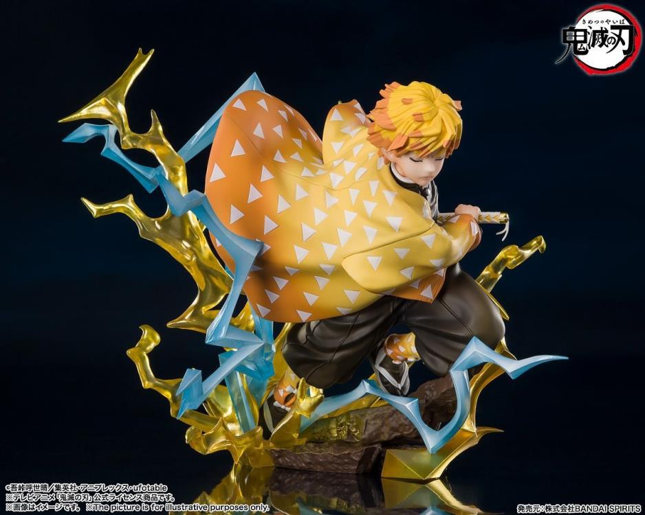 Figuarts Zero Demon Slayer: Kimetsu no Yaiba Zenitsu Agatsuma Thunderclap and Flash Ver. Anime Action Figure Statue - Perfect for Anime Collectors, Home Decor, and Gift Giving