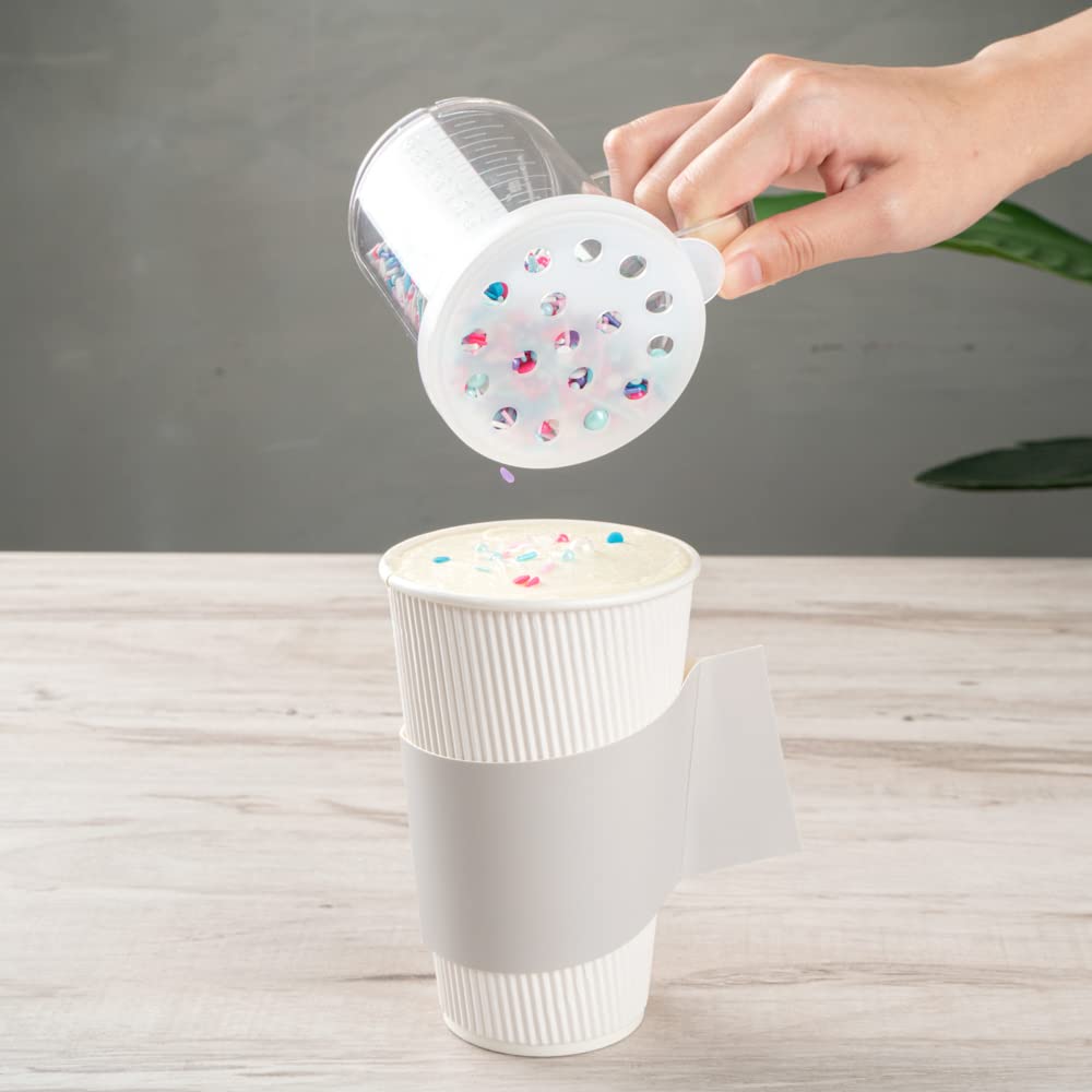 Restpresso 1000 Disposable Hot Coffee Cup Sleeves with Handle - Fits 12oz, 16oz & 20oz Cups | Gray Paper Coffee Jackets for Takeout, Cafes & Office Break Rooms (Cups Sold Separately)