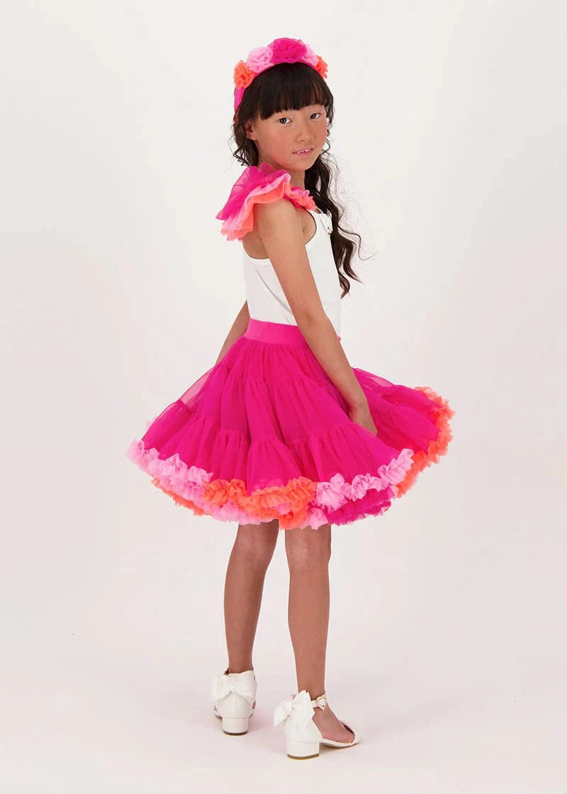 Angels Face Girls Pixie Blooming Marvellous Pink Tutu Skirt for Ballet Dance, Birthday Party & Photo Shoots