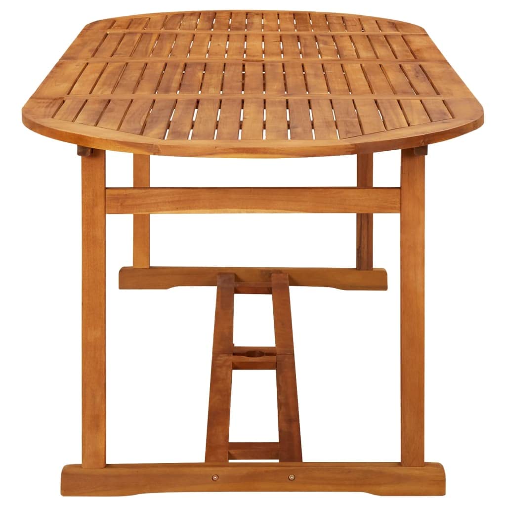 Solid Acacia Wood Outdoor Dining Table 86.6