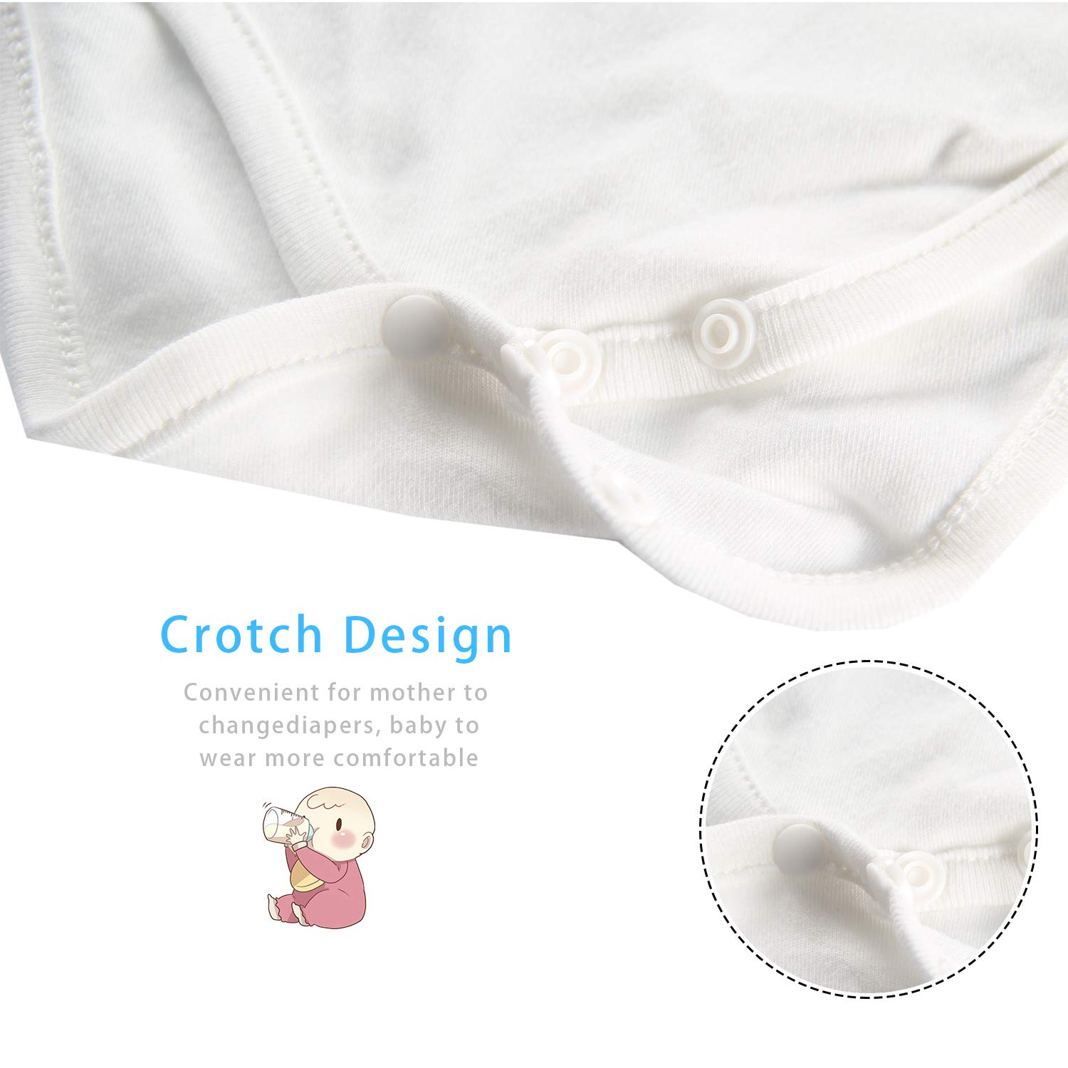 YSCULBUTOL Baby Twins Bodysuit - Cute Infant Romper for Boys & Girls - Perfect for Triplets & Siblings