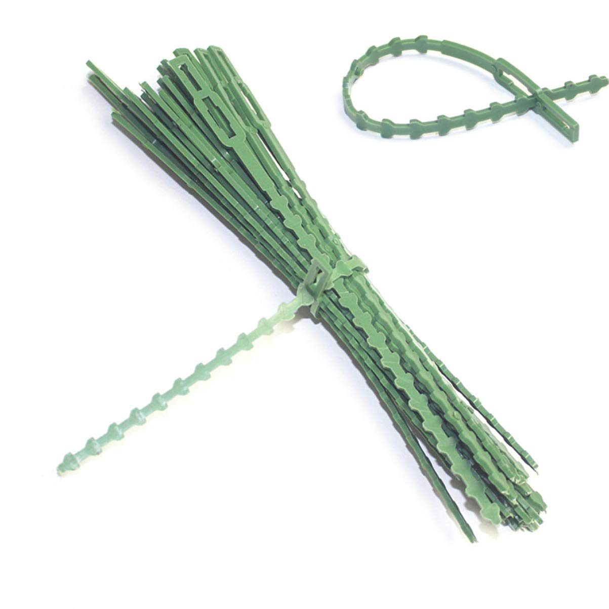 DOITOOL 30PCS Green Reusable Cable Ties - Heavy Duty Zip Ties for Organizing Wires, Garden Hoses & Home Office Use | Practical Multi-Purpose Fasteners for DIY, Electrical & Outdoor Projects