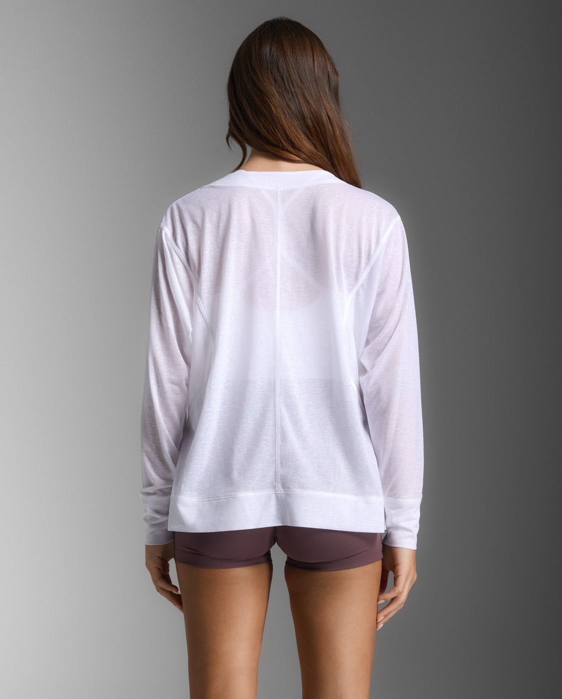 ReLight Women's Long Sleeve White T-Shirt - Soft Cotton Casual Top for Everyday Wear, Work & Outdoor Activities