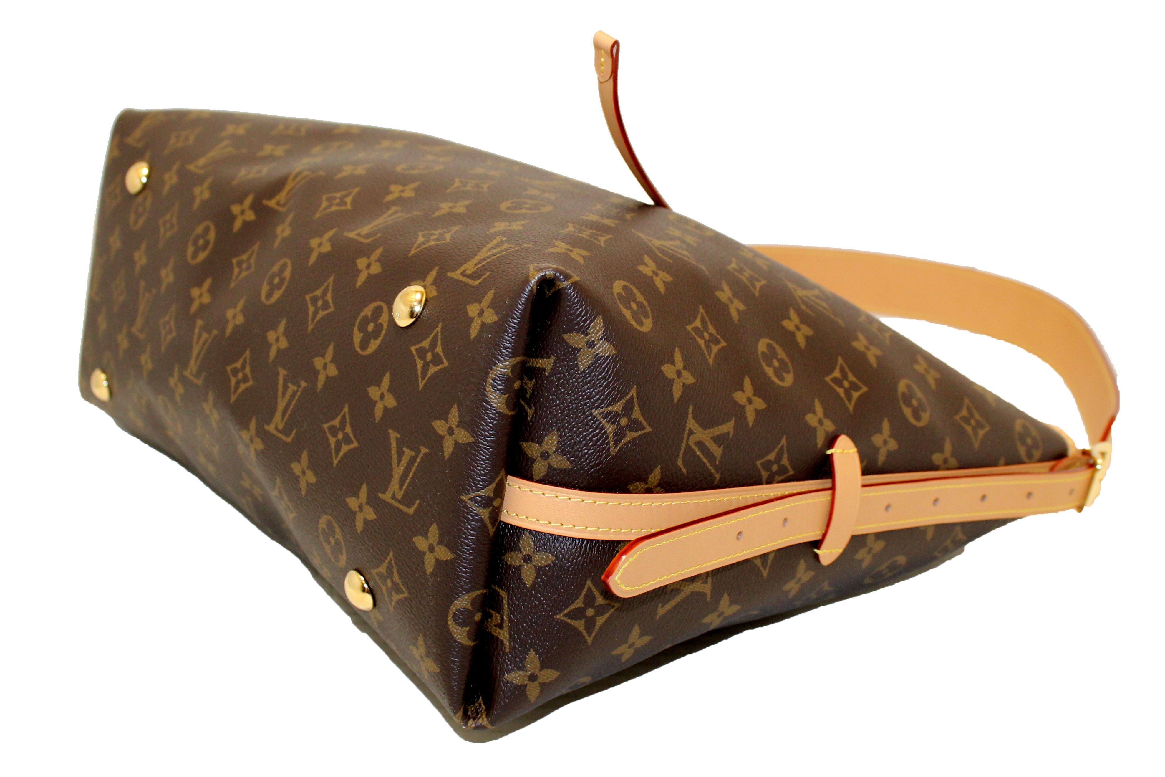 Authentic Louis Vuitton Monogram CarryAll MM Handbag - Luxury Shoulder Tote Bag for Women, Perfect for Work, Travel & Everyday Use