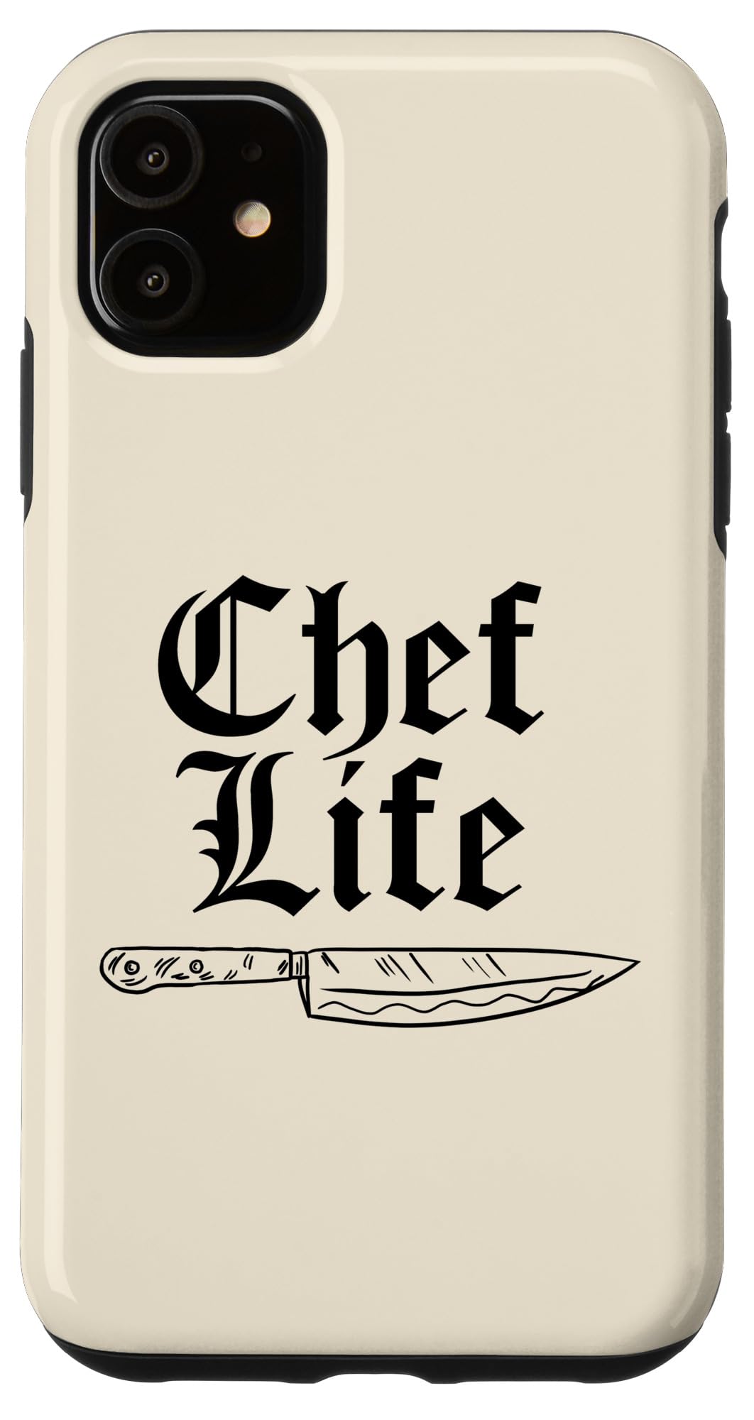 iPhone 11 Case - Chef & Kitchen Knife Design Retro Cooking Baking Gift - Perfect for Culinary Enthusiasts & Food Lovers