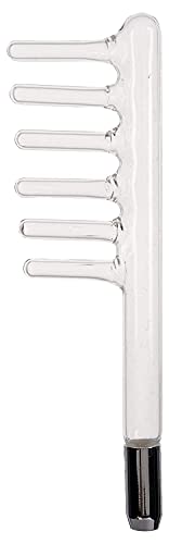 High Frequency Electrotherapy Glass Tubes Comb for Skin Care & Facial Rejuvenation - Professional Salon & Home Spa Use for Acne Treatment, Wrinkle Reduction & Relaxation