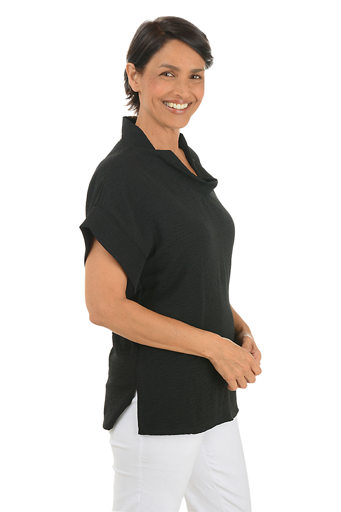 Stylish Airflow Cowl Neck Blouse for Women - Breathable & Comfortable Summer Tops - Perfect for Office Wear, Date Nights & Casual Outfits
