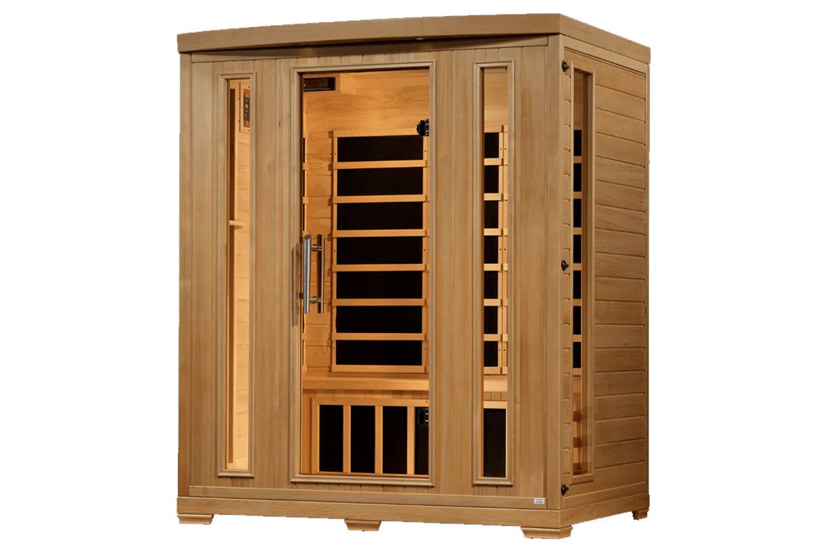 Pro 6 Melanie 3-Person Low EMF Far Infrared Sauna (2025 Model) - Home Spa Therapy for Relaxation & Detox