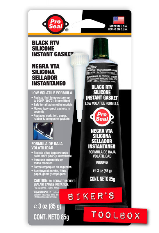 High-Temp Black RTV Silicone Gasket Maker - Oil & Chemical Resistant Sealant for Automotive, Marine & DIY Repairs - Perfect for Engine Gaskets, Valve Covers & Water Pump Seals