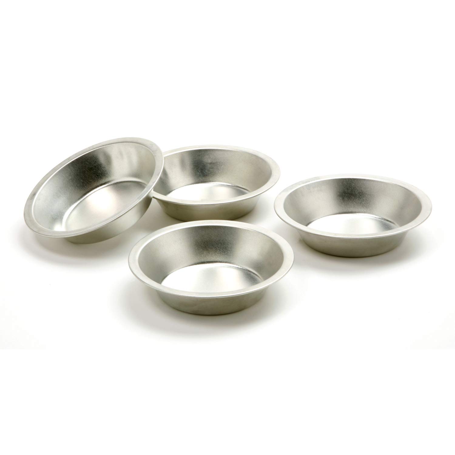 Norpro Mini Pie Pan Set - 1 Piece Silver Non-Stick Baking Dish for Pies, Tarts & Quiches | Perfect for Holiday Desserts & Family Gatherings