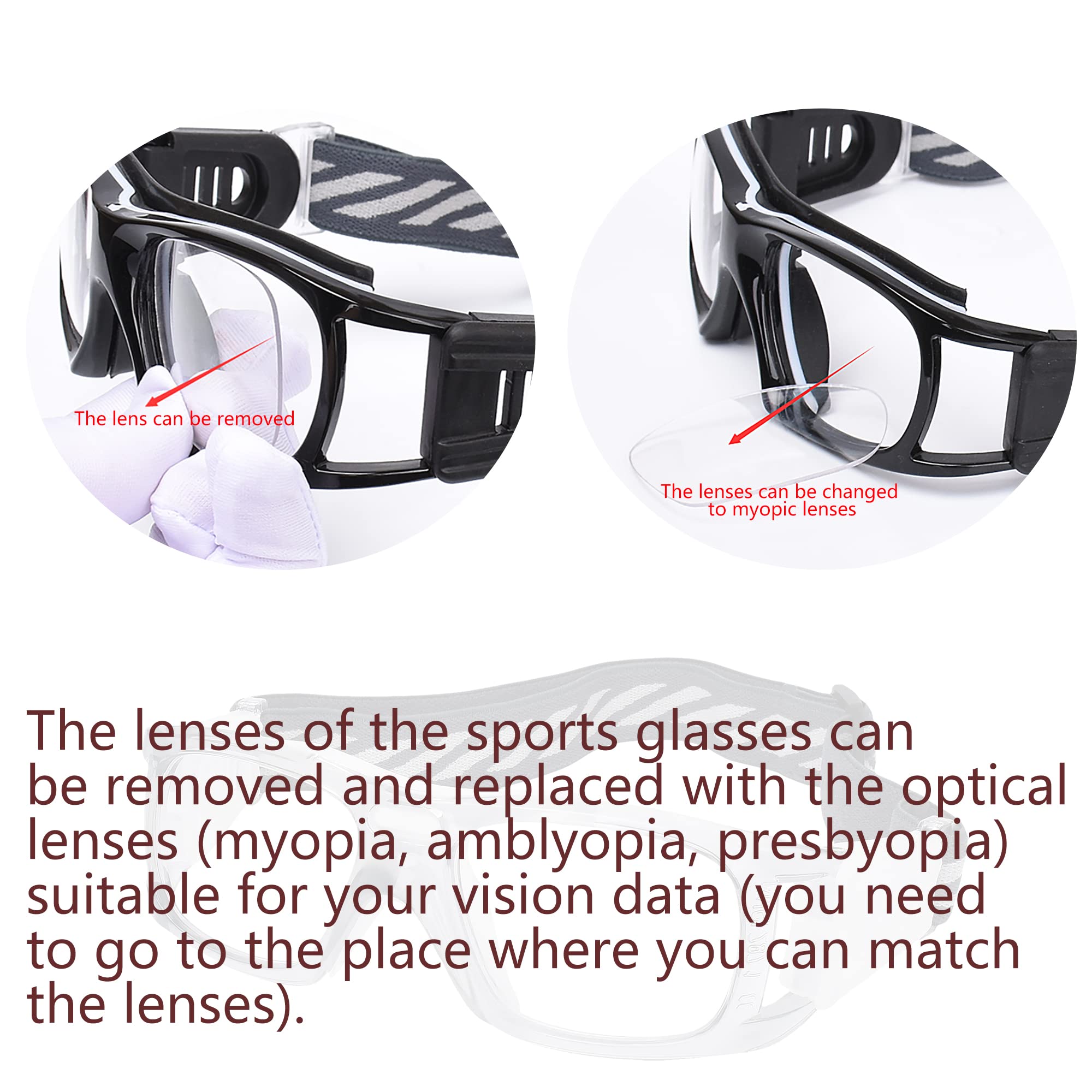 Basketball Dribbling Glasses - Sports Protective Eyewear Goggles for Men & Women - Perfect for Training, Games & Outdoor Sports